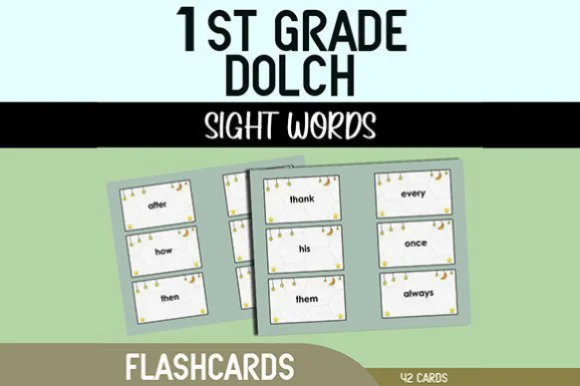 First Grade Sight Words Flashcards